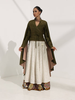 Sukoon — Kibr Kantha Silk Kimono Kurti