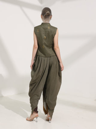 Sukoon — Samt Cascade Dhoti Trouser