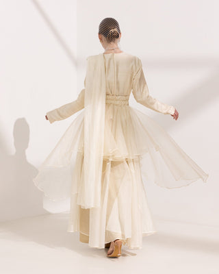 Sukoon — Jalā Organza Front-Open Skirt