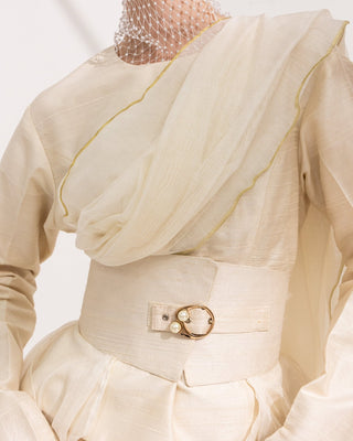 Sukoon — Safā Raw Silk Top
