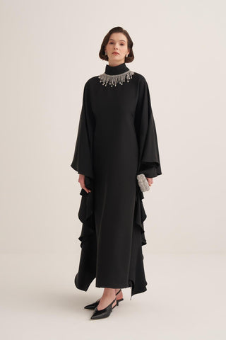 Valeria Evening Kaftan – Black