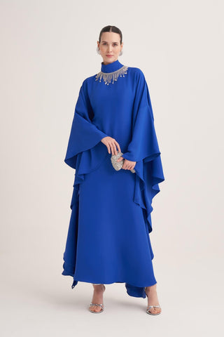 Valeria Evening Kaftan – Sax Blue