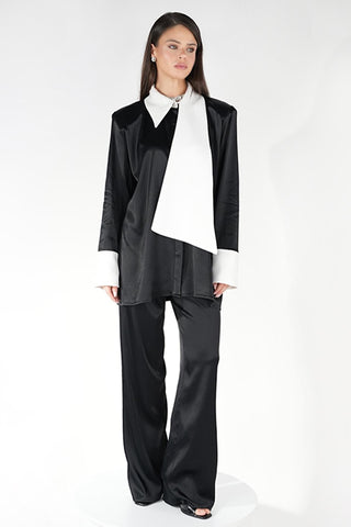 Vernazza Satin Set — Black