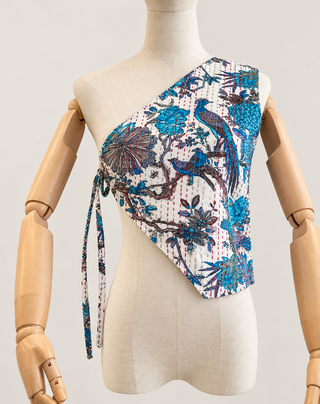 Evolving One-Shoulder Tie Waistcoat