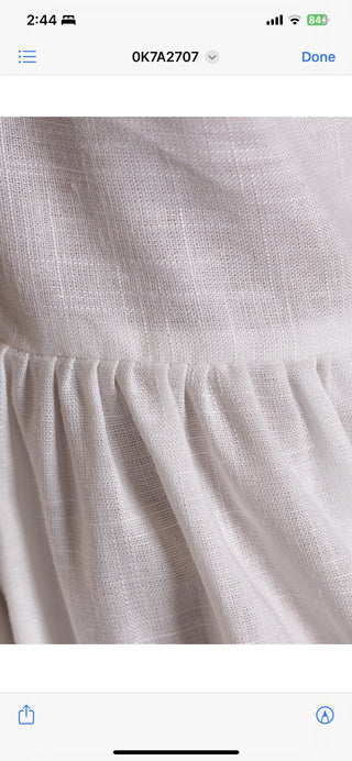 White Linen Co-ord Set