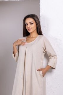 White Linen Dress