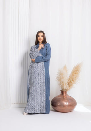 Winter Blue Abaya