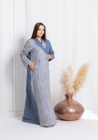 Winter Blue Abaya