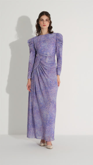 Side Ruched Dress – Lilac