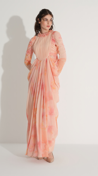 Ruched Detail Dress – Salmon